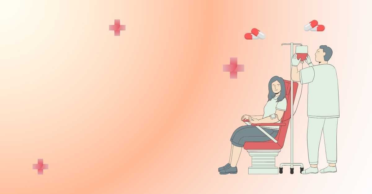 Peach Pink and White Illustrated Blood Donation Benefits Medical Presentation